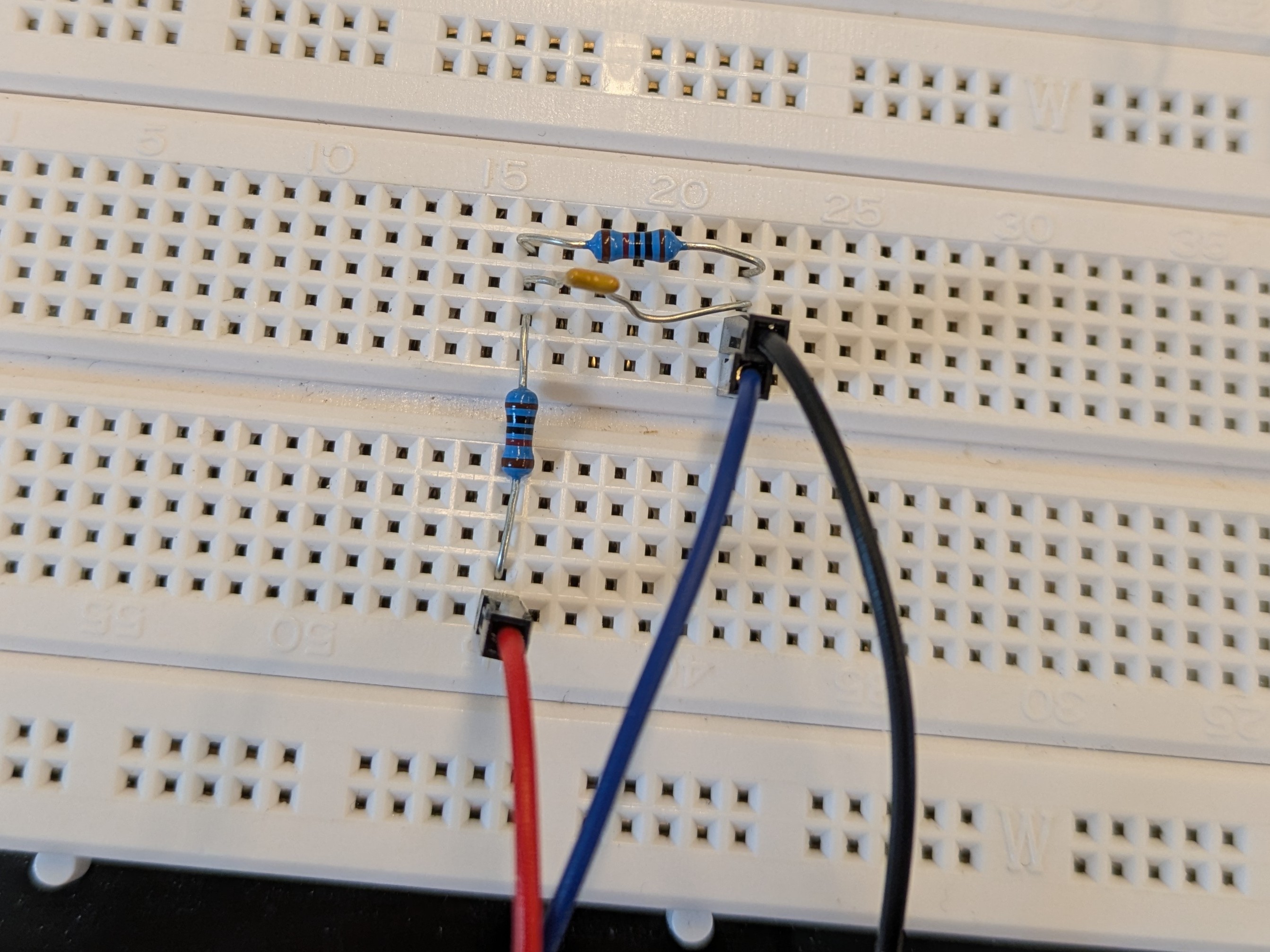 Randles Circuit on breadboard