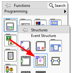 Select Event Structure